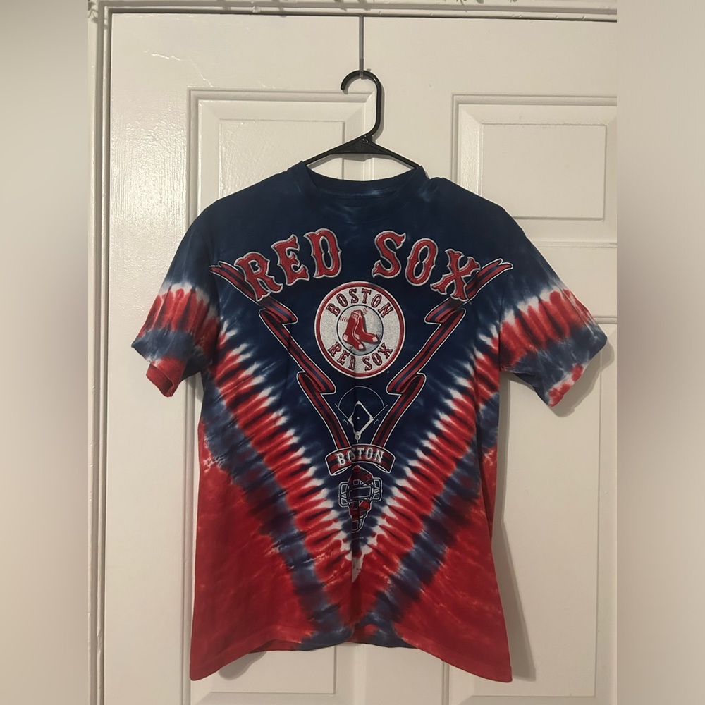 Liquid Blue MLB tie dye Boston Red Socks Short sleeve Graphic T-shirt. Size M